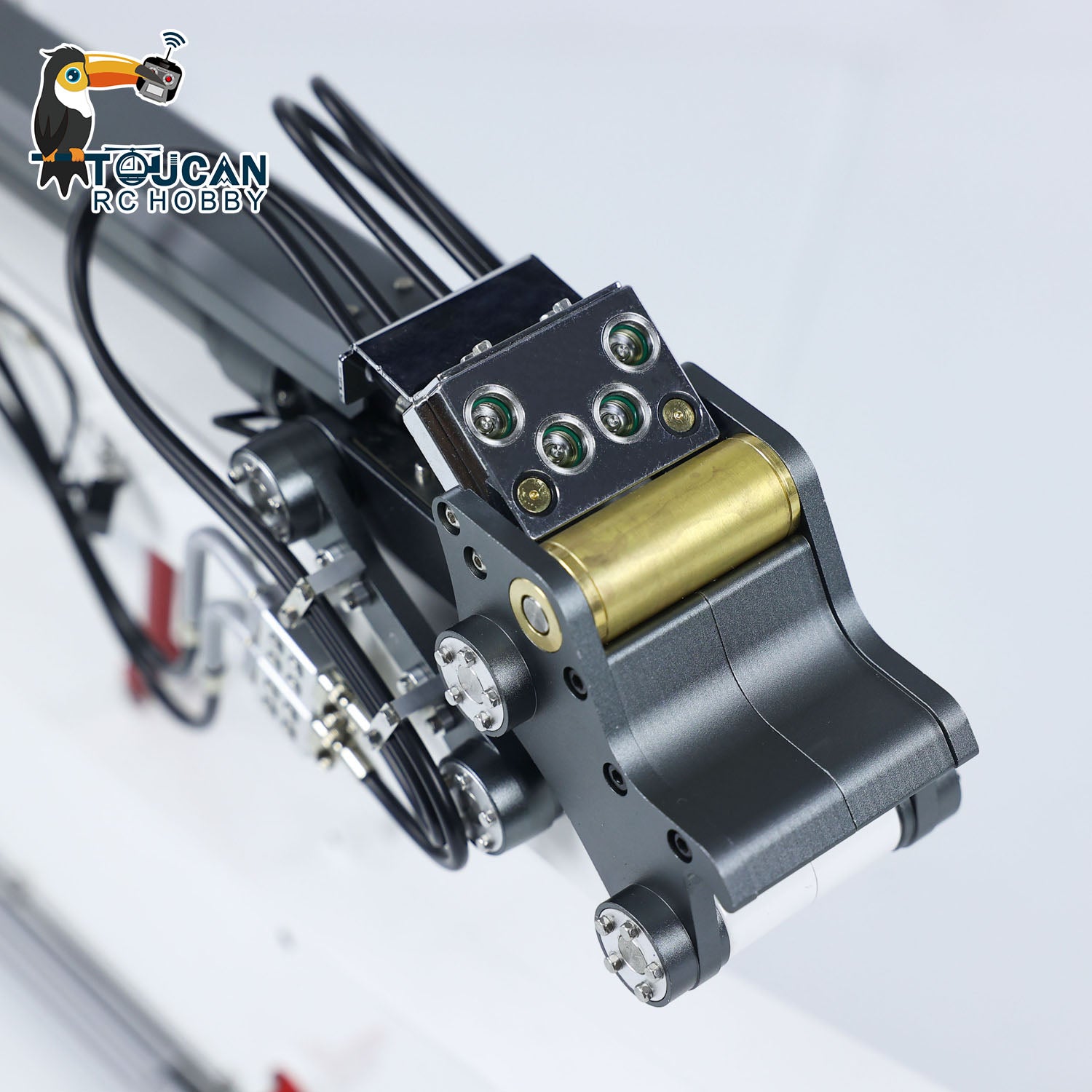 Metal Demolition Arm Rack for CUT K970 300 RC Hydraulic Excavator - Replacement Part for Radio Controlled Digger Models - DIY Hobby Construction Toy Accessory - Perfect for RC Excavator Enthusiasts and Model Builders