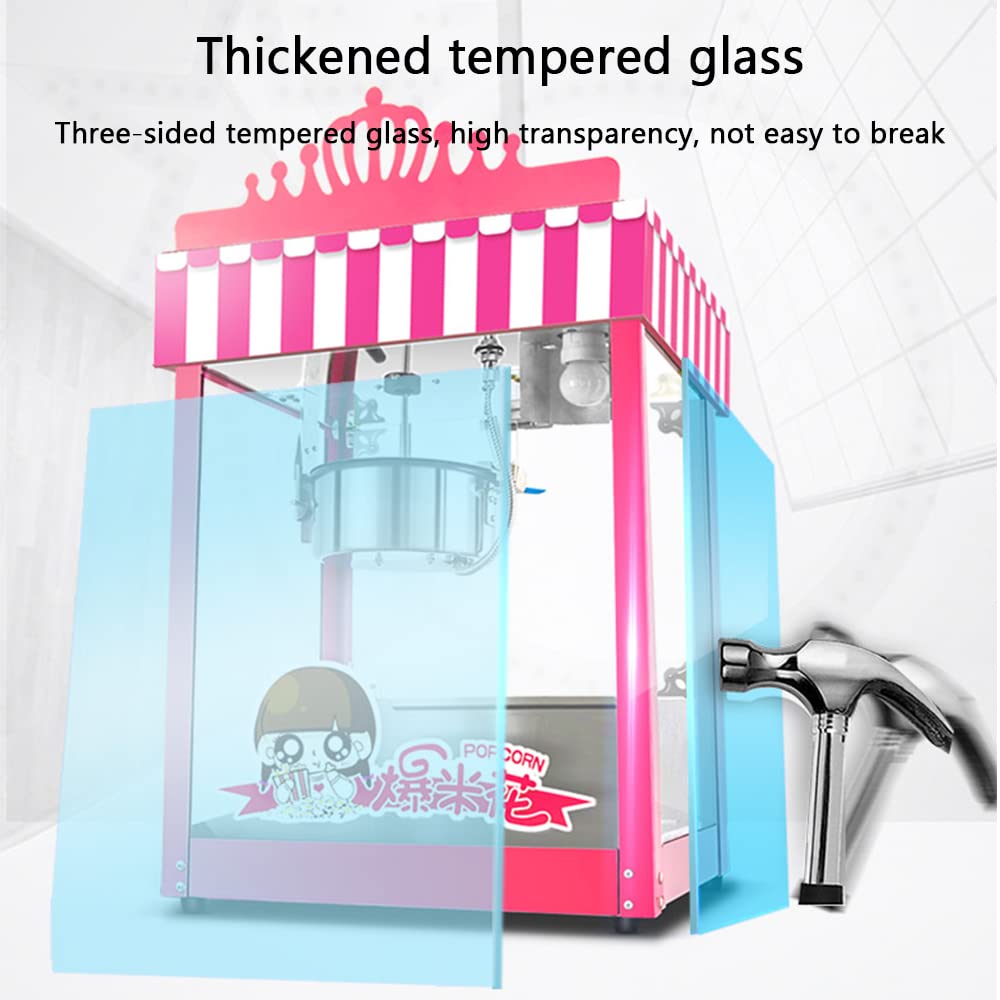 Best Commercial Popcorn Machine - Non-Stick, High Popping Rate, Easy to Clean - Perfect for Movie Nights, Birthday Parties, Carnival Snack Stands & Home Theater Snacks