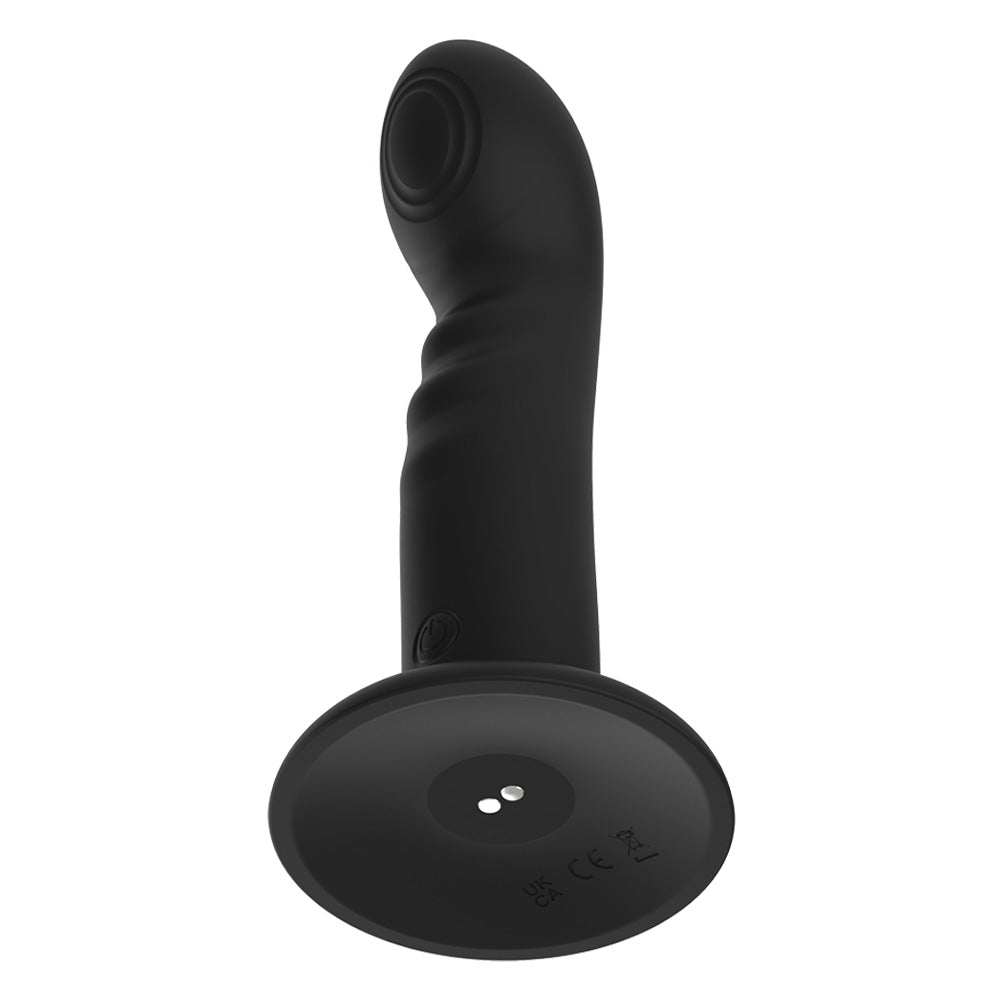 Aphrodisia Duo Pulse Thumping Dildo with Suction Cup - Powerful Dual Stimulation for Couples & Solo Play - Perfect for Bedroom Fun & BDSM Exploration