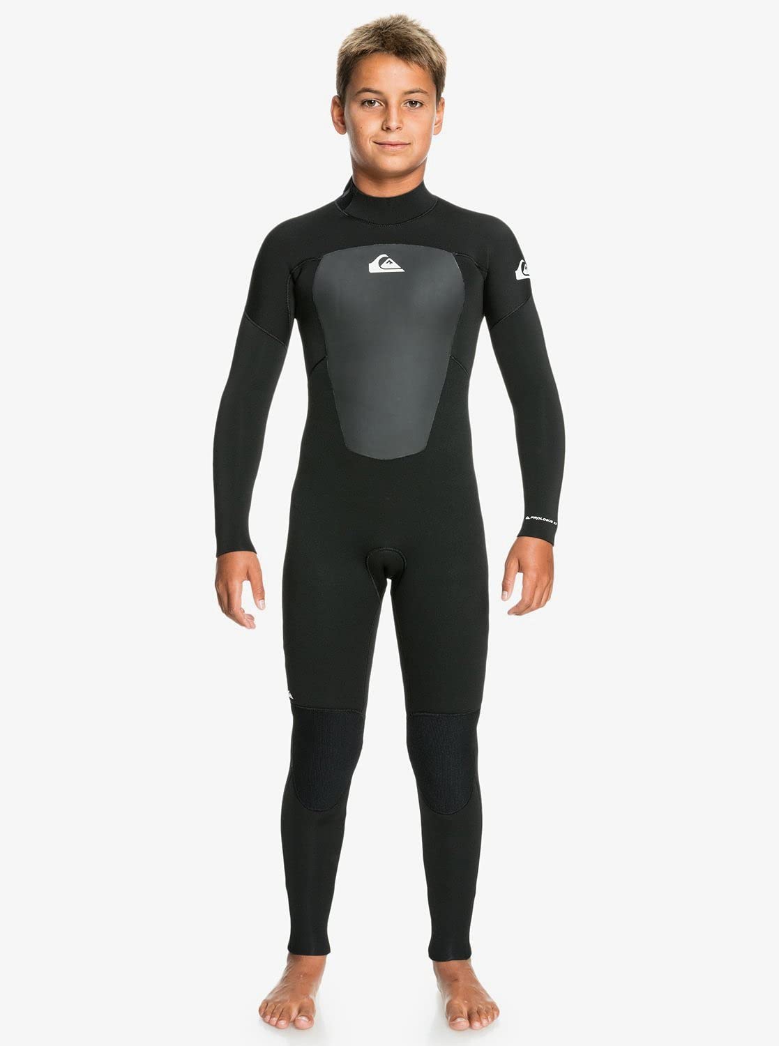 Quiksilver Boys 4/3 Prologue Back Zip Wetsuit - Youth Surfing Wetsuit for Cold Water | Perfect for Surfing, Diving & Water Sports