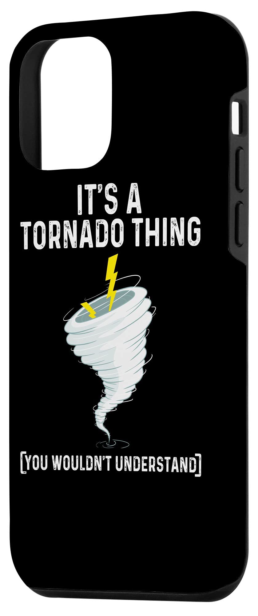 iPhone 12 Mini Funny Tornado Case - Hurricane Weather Chaser Phone Cover for Men & Women - Perfect Gift for Storm Enthusiasts & Tech Lovers