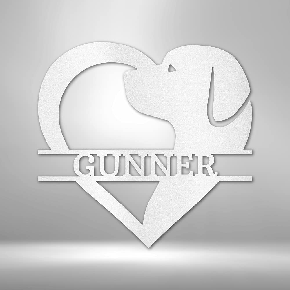 Custom Personalized Metal Name Sign - Split Letter Monogram Wall Decor for Home, Wedding & Housewarming Gifts - Outdoor & Dog House Metal Sign - Unique Present for New Homeowners