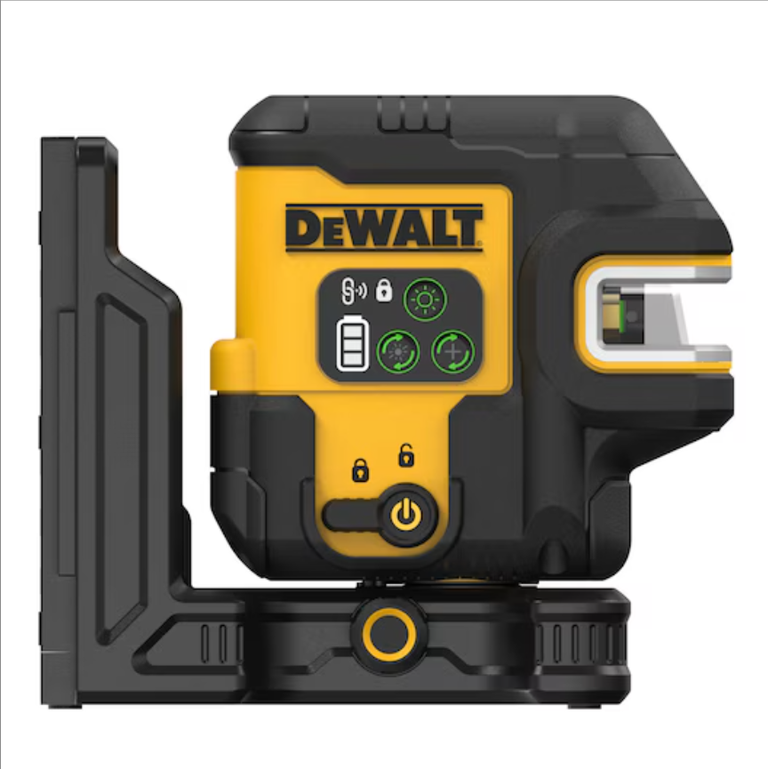 DEWALT DCLE14221GB Green 2 Spot & Crossline Laser Level Kit with USB Charging - Perfect for Construction, Renovation, and DIY Projects