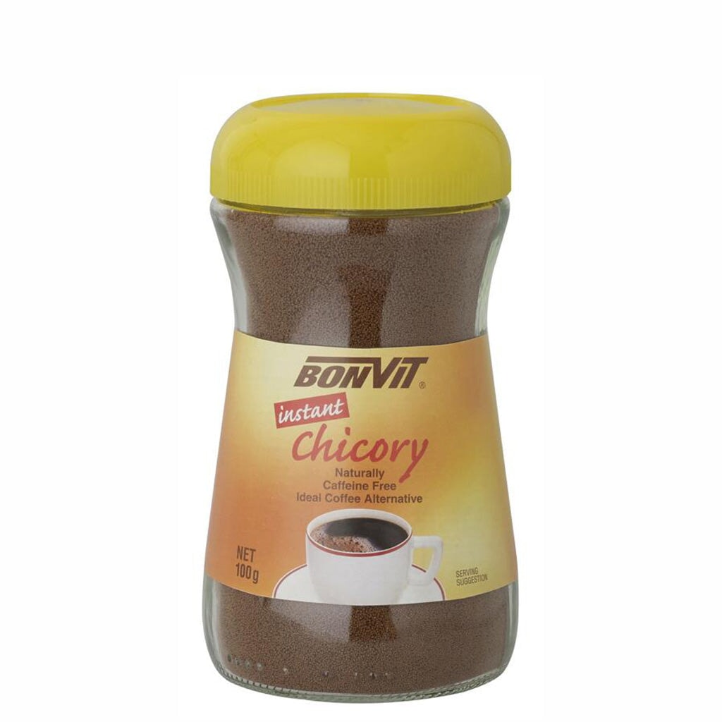 Bonvit Instant Chicory Root Coffee Substitute - Rich & Smooth Taste, 100% Natural, Caffeine-Free - Perfect for Coffee Lovers, Keto & Vegan Diets - Enjoy Hot or Iced at Home, Office or Travel