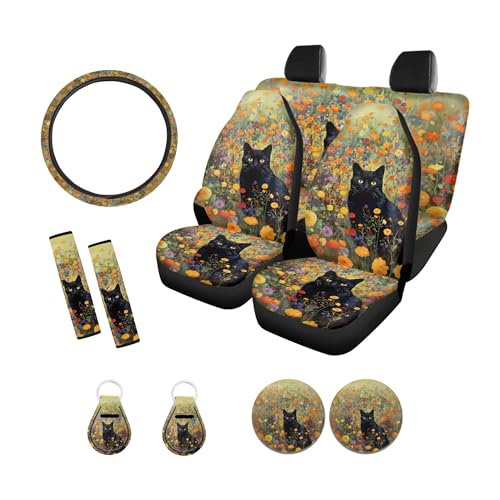 Black Cat Floral