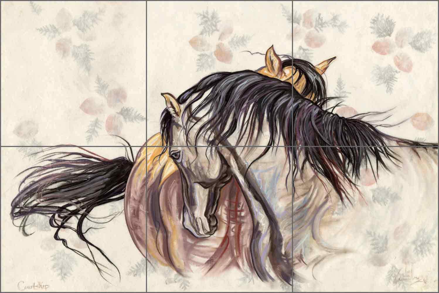 Kim McElroy Horse Tile Backsplash - 18