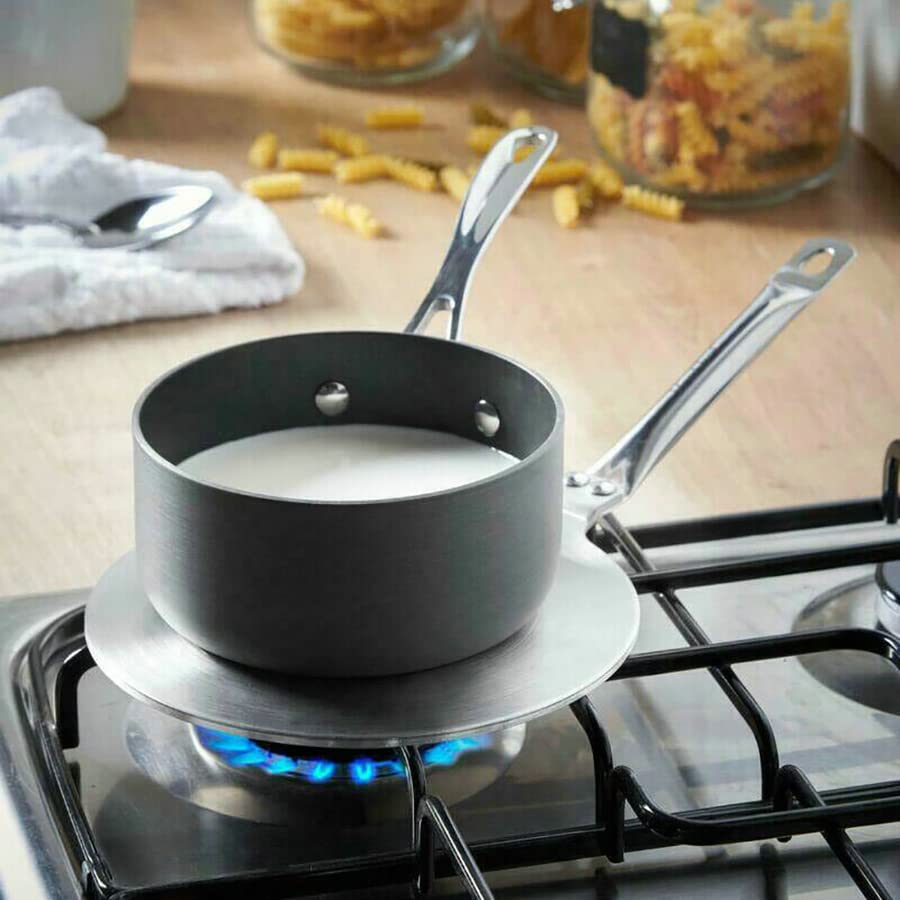 **Induction Hob Heat Diffuser Plate - 23.4cm x 40cm Converter Adapter for Saucepan & Pot - Perfect for Gas to Induction Stove Conversion & Even Cooking**    *(Use Case: Ideal for home kitchens, restaurants, and catering services to safely use non-induction cookware on induction stoves.)*