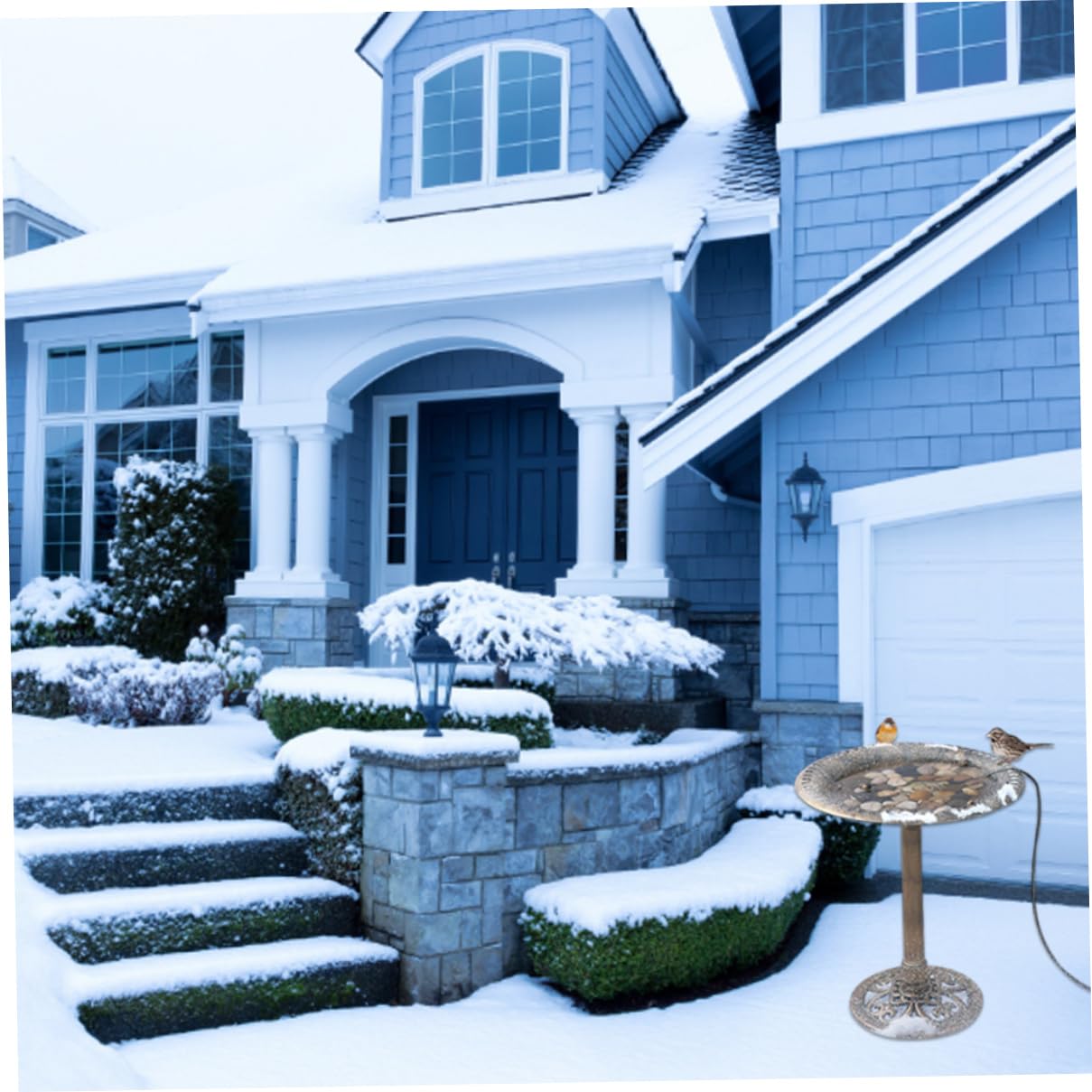 Gcroet Thermostatically Controlled Bird Bath Heater Deicer - Winter-Proof Birdbath Warmer for Outdoor Use - Perfect for Gardens, Patios & Backyards to Attract Birds in Cold Weather
