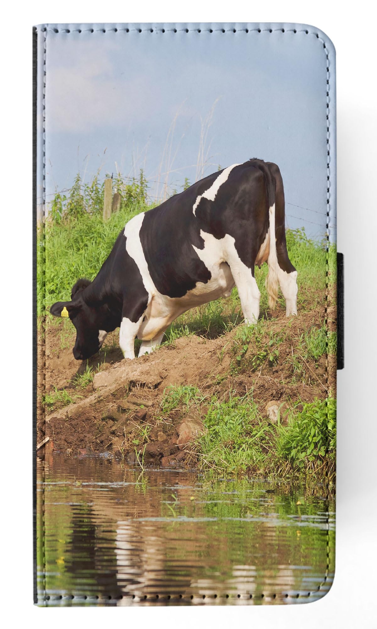 Cow Bull Farm Animal Cattle #11 FLIP Wallet Phone Case for Apple iPhone 15 Pro Max - Perfect for Farm Lovers & Country Lifestyle