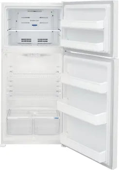 Frigidaire FFTR1814WW 18.3 Cu. Ft. Top Freezer Refrigerator - Energy Efficient White Kitchen Appliance for Home, Apartment & Office Use