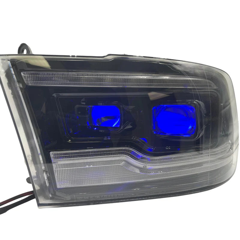 Multicolor Demon Eyes LED Lights - Dual Intensity RGBW with Remote Control for Cars, Motorcycles & Gaming Setups