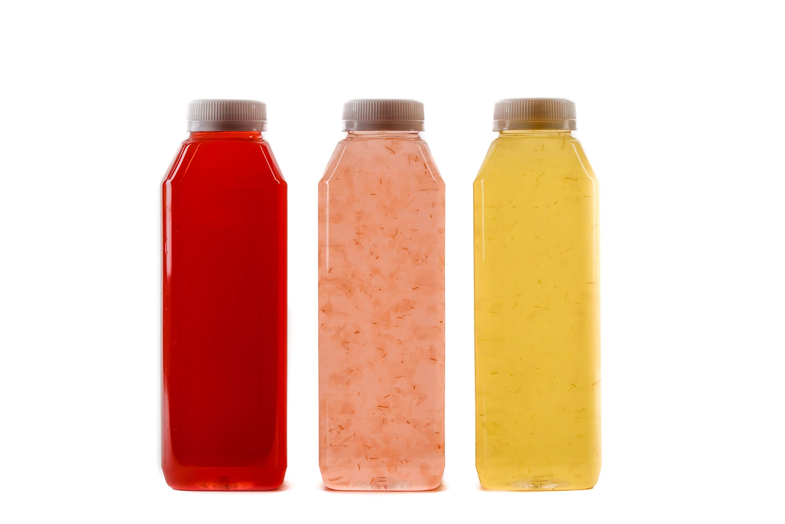 228 Pack 12oz Clear Plastic Juice Bottles with Tamper Evident Caps - BPA Free Smoothie Containers for Juices, Milk, Meal Prep & Picnics | Leakproof Reusable Bottles for Home, Cafe & Commercial Use