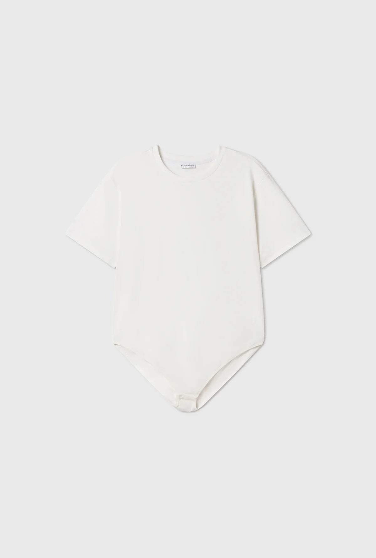 Women's White Bodysuit Tee - Seamless Stretch Basic T-Shirt for Layering & Everyday Wear - Perfect for Workouts, Yoga & Casual Outfits