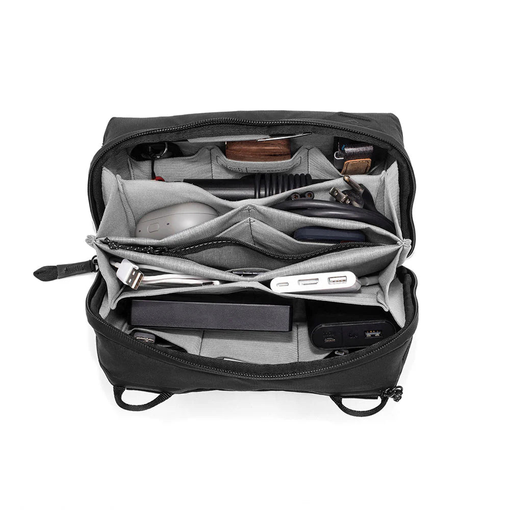 Peak Design Tech Pouch - Waterproof Travel Organizer for Electronics & Cables - Perfect for Laptops, Phones, Cameras - Ideal for Travel, Office & Daily Commute