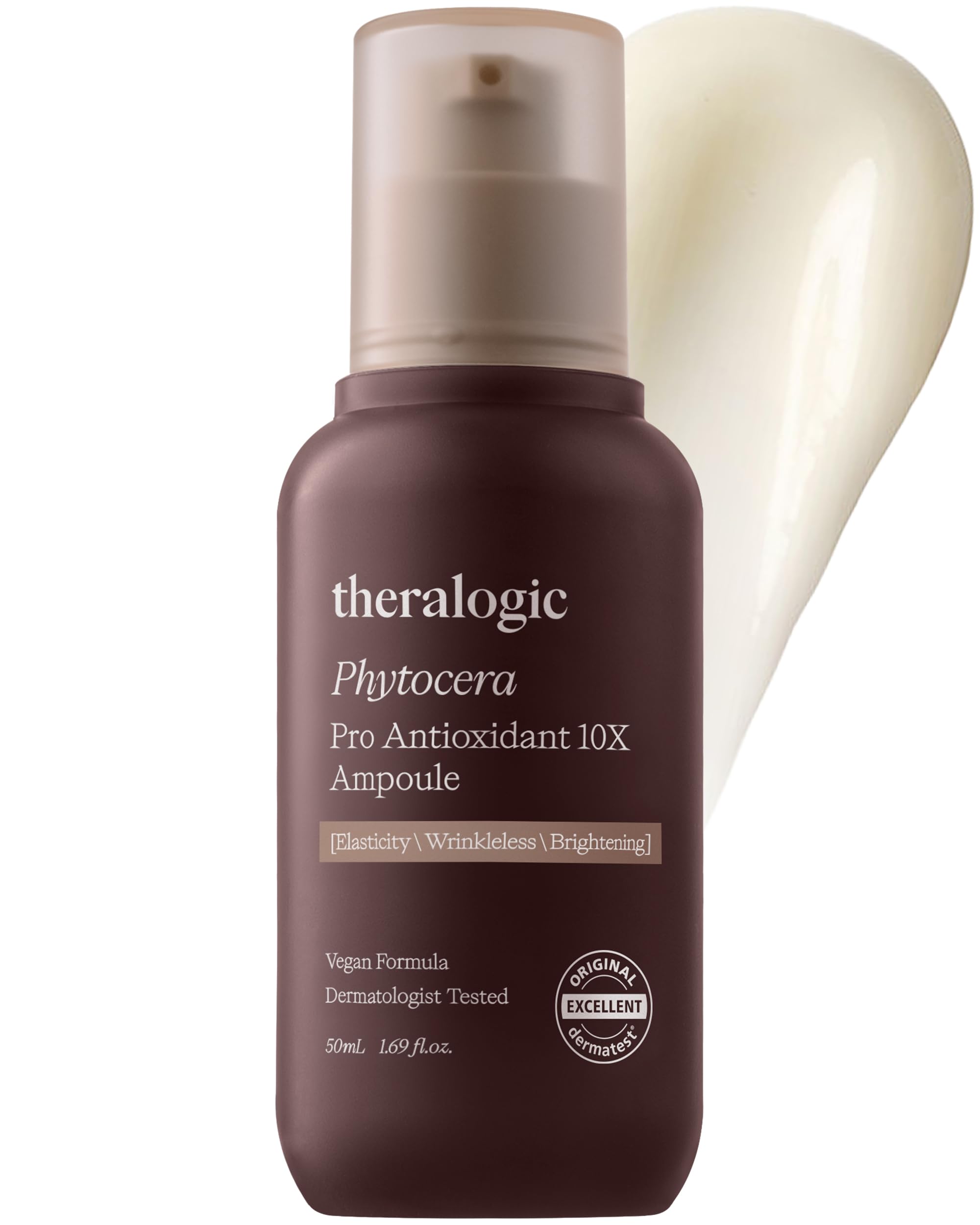 Phytocera Pro Antioxidant 10X Ampoule - Ceramide Lifting & Elasticity Anti-Aging Face Serum with Collagen & Hyaluronic Acid | Vegan, Dermatologist Tested (1.69 fl.oz) - Perfect for Daily Skincare Routine & Nighttime Hydration