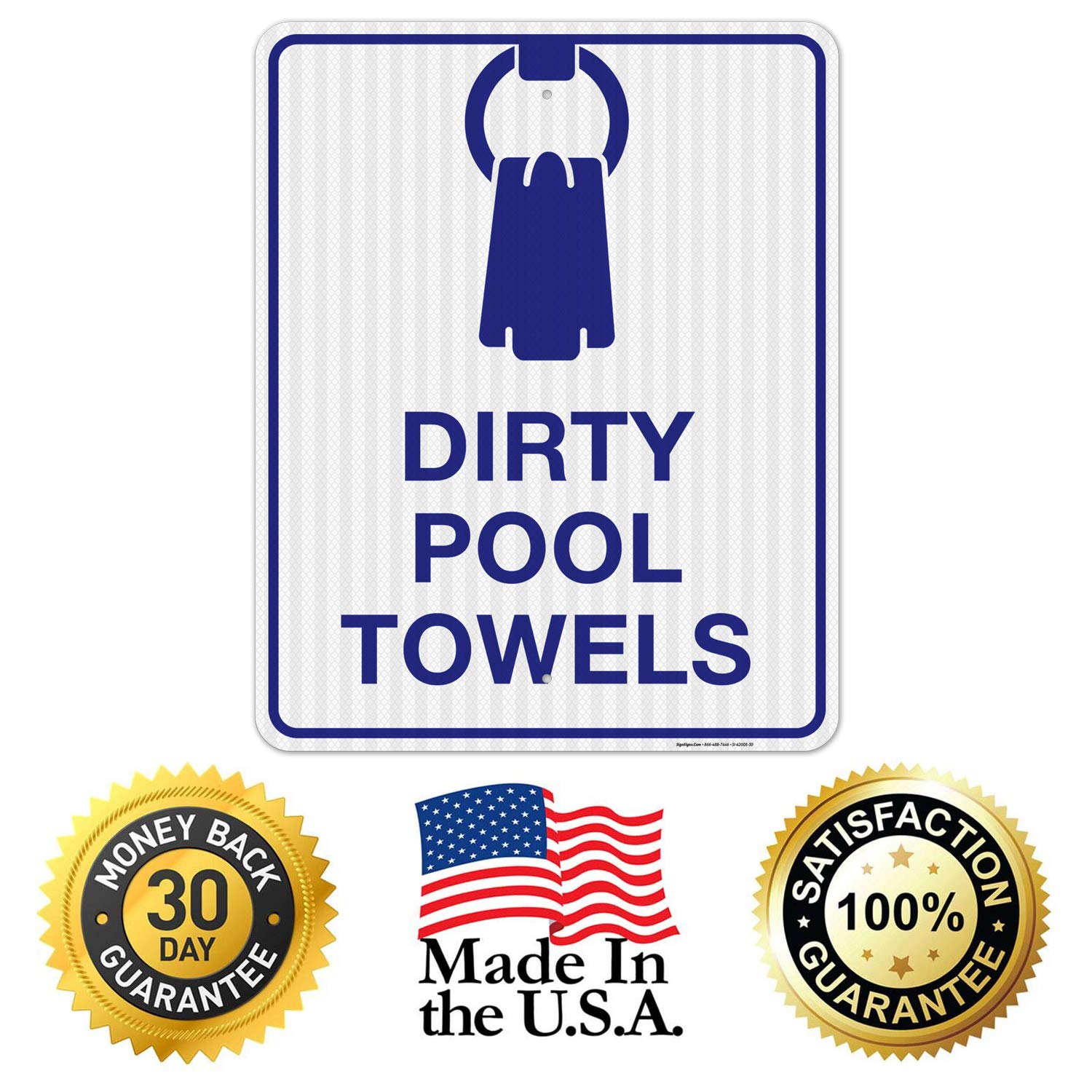 Pool Rules Sign - Sigo Signs 24x30 Inches, Rust-Free .063 Aluminum, Fade Resistant for Indoor/Outdoor Use, Made in USA - Perfect for Public Pools, Resorts & Backyard Swimming Areas