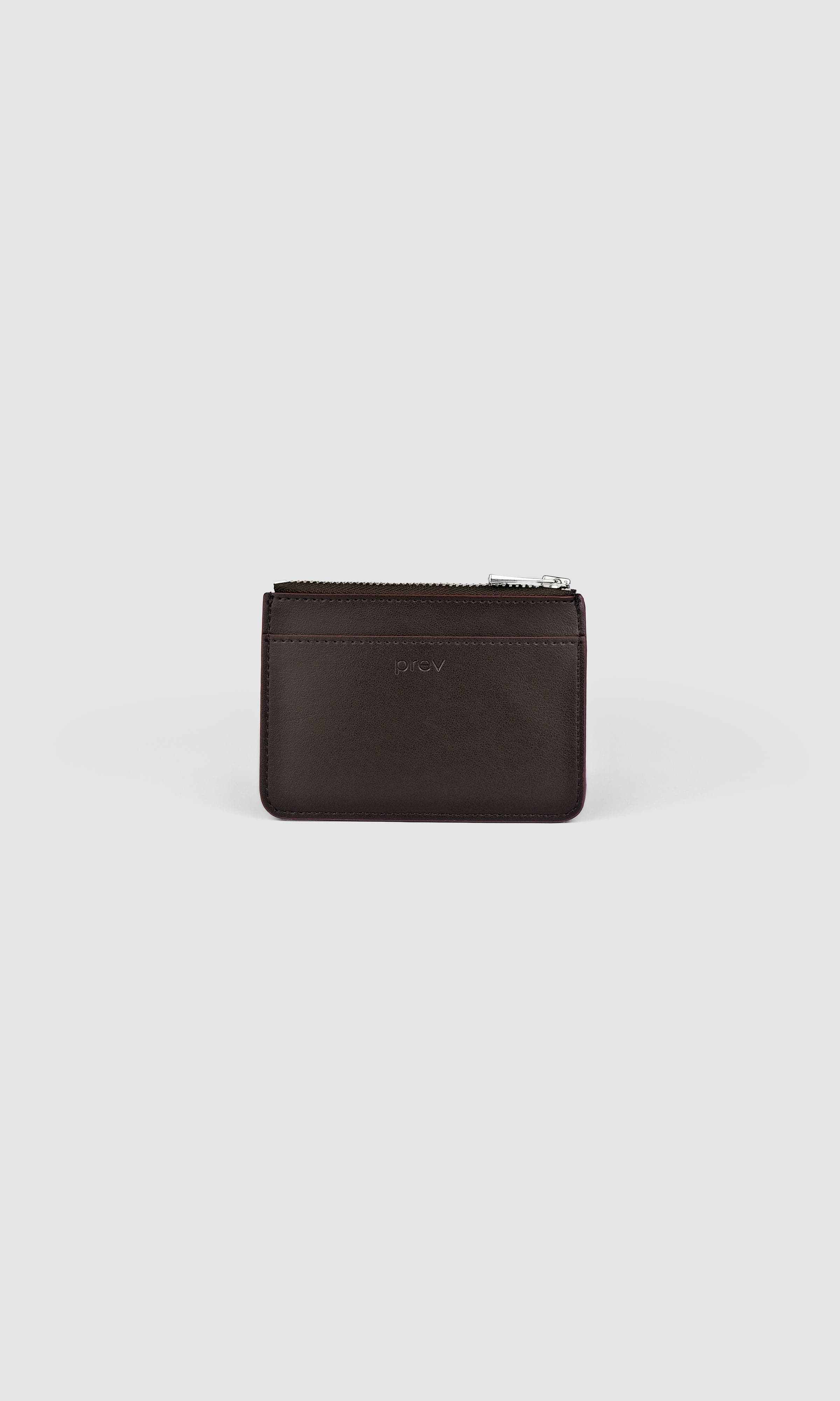 Vegan Apple Leather Card Holder for Men & Women - Eco-Friendly Brown Wallet for Credit Cards & ID - Perfect for Travel, Work, and Everyday Use