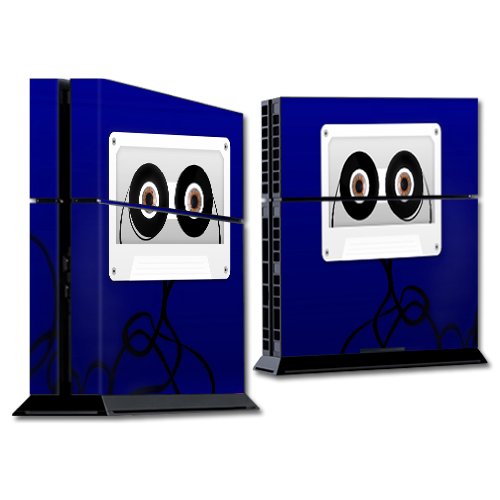 MightySkins Protective Vinyl Skin Wrap Sticker for Sony PlayStation 4 (PS4) Console - Customizable Decal Cover with Cassette Head Design - Perfect for Gaming Setups & Personalization