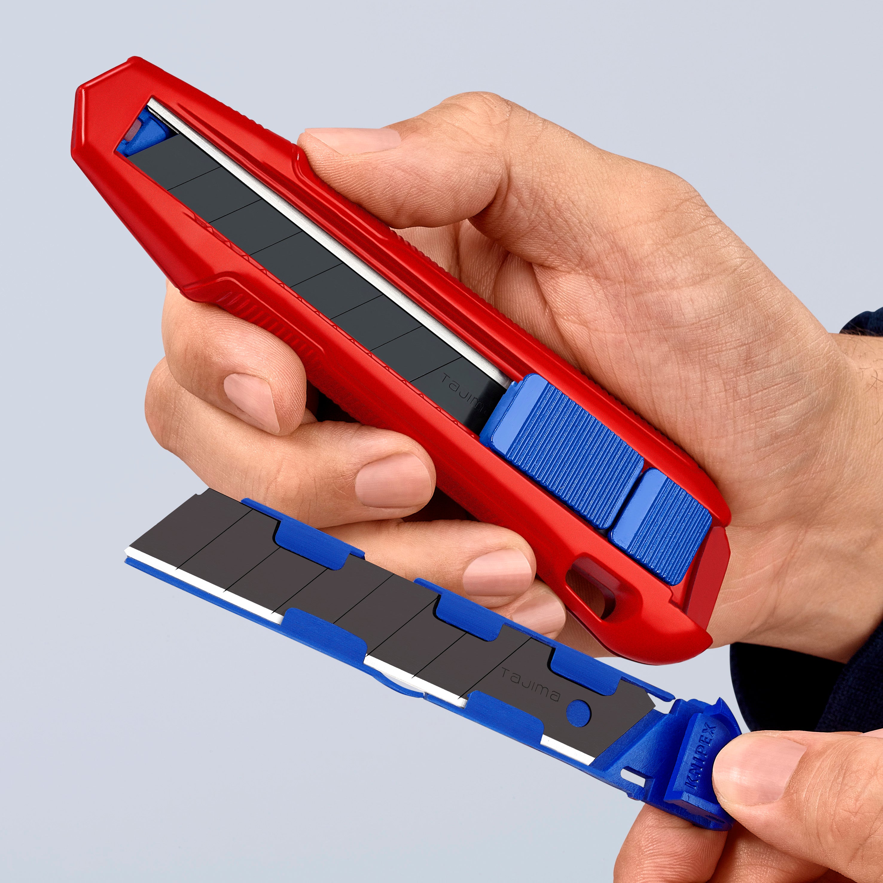 KNIPEX 9010165BKA 6-1/2 Inch Cutix Universal Snap Knife - Heavy Duty Utility Blade Cutter for Construction, DIY, and Craft Projects