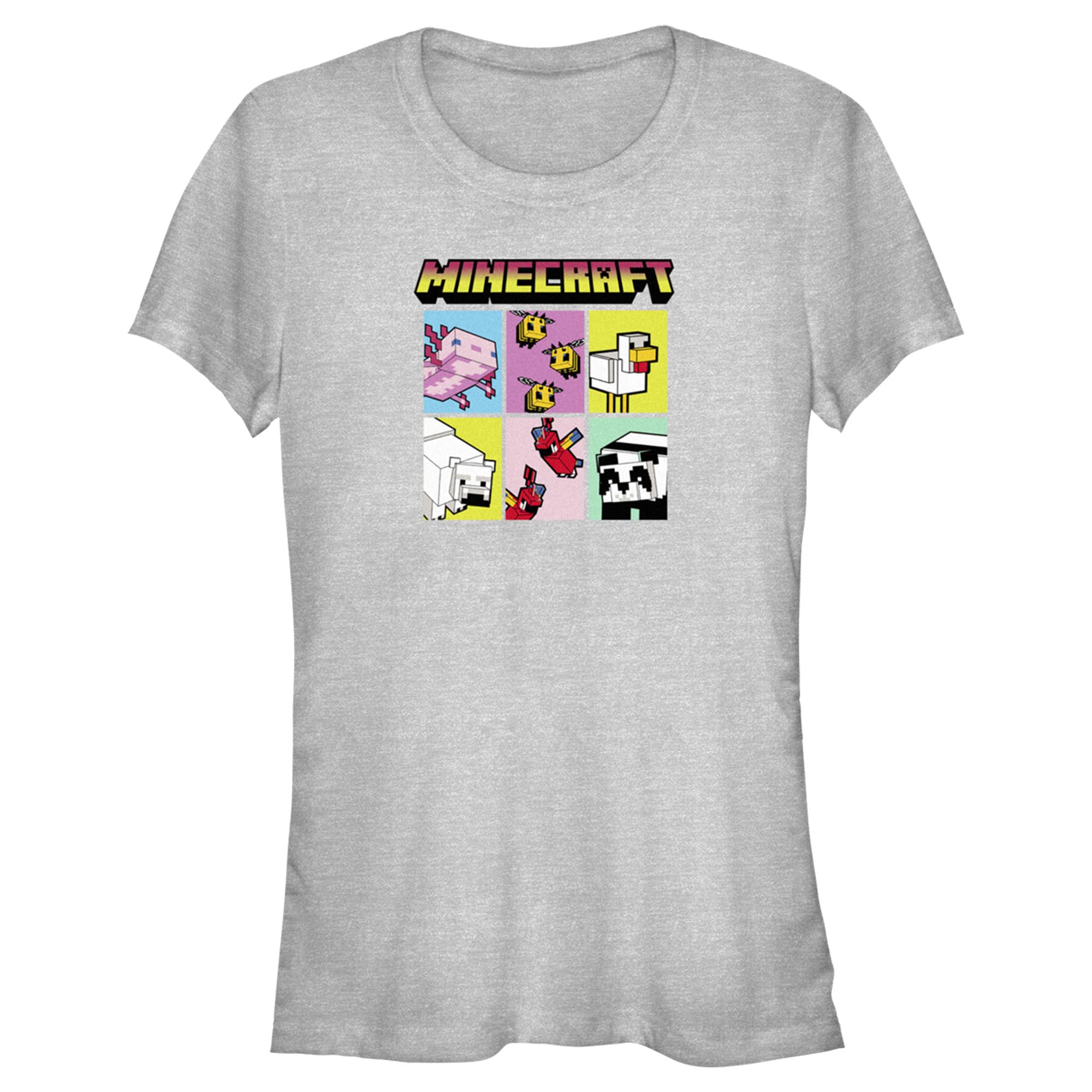 Minecraft Animal Mobs T-Shirt for Kids - Cute Gaming Graphic Tee for Boys & Girls - Perfect for School, Playdates & Video Game Parties