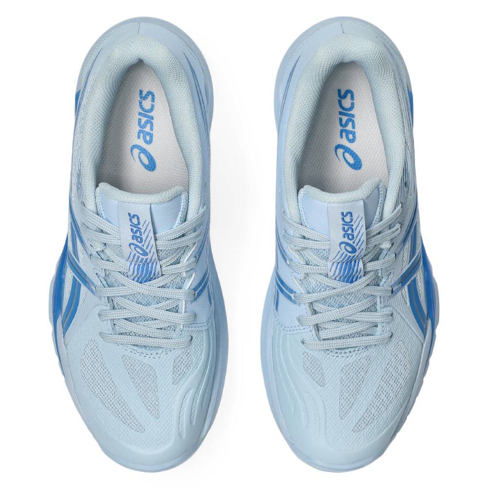 ASICS Powerbreak FF Women's Indoor Volleyball Shoes - Light Blue/Blue Coast - Non-Marking Sole for Gym, Court & Training - Perfect for Volleyball, Badminton & Indoor Sports