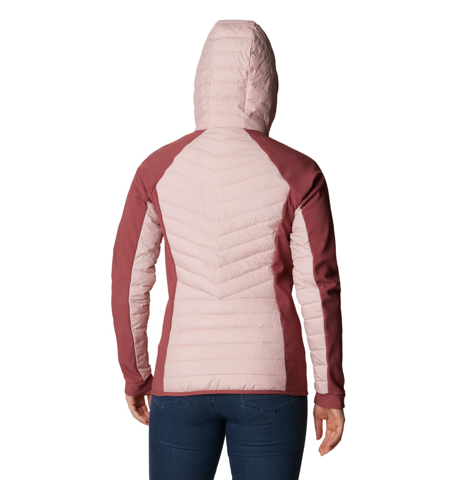 Columbia Women's Powder Lite Hybrid Hooded Jacket - Lightweight Waterproof Winter Jacket for Skiing, Hiking & Outdoor Activities