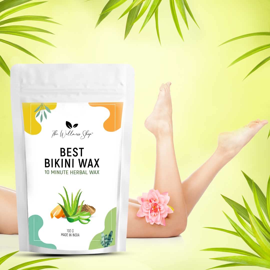 Best Bikini Wax Powder for Women - 100g Natural Herbal Wax Kit for Smooth Skin at Home - Easy 10-Minute Hair Removal, No Chemicals, No Irritation - Perfect for Sensitive Skin & DIY Spa Days