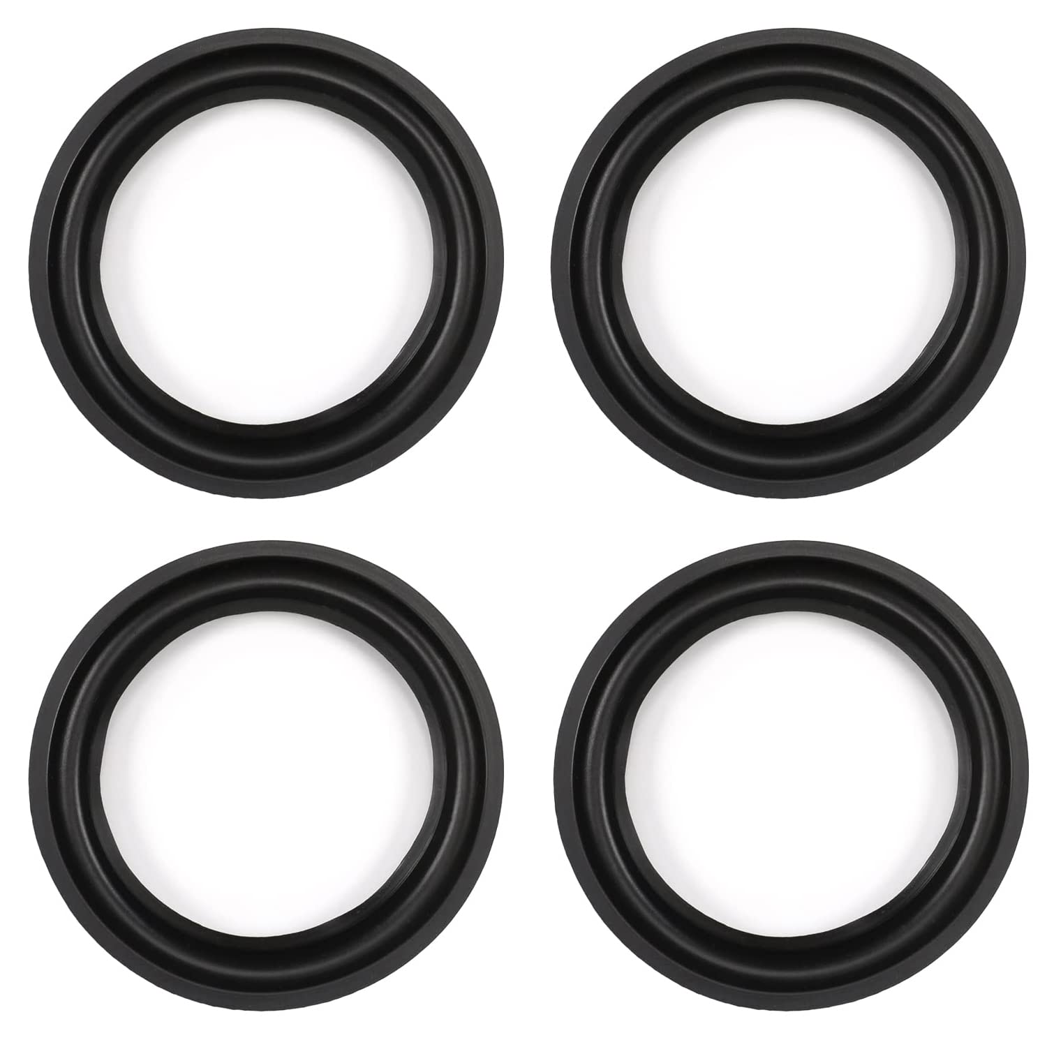 Fielect 4Pcs 7.7inch/195mm Speaker Edge Surround Rings Replacement Kit - High Quality Foam Speaker Repair Parts for DIY Audio Projects - Perfect for Home Theater, Car Audio, and Studio Monitor Speaker Repair