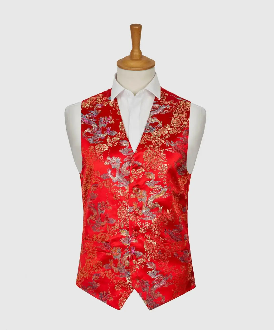 LA Smith Elegant Men's Tuxedo Waistcoat for Weddings & Formal Events - Premium Evening Vest for Black Tie Occasions