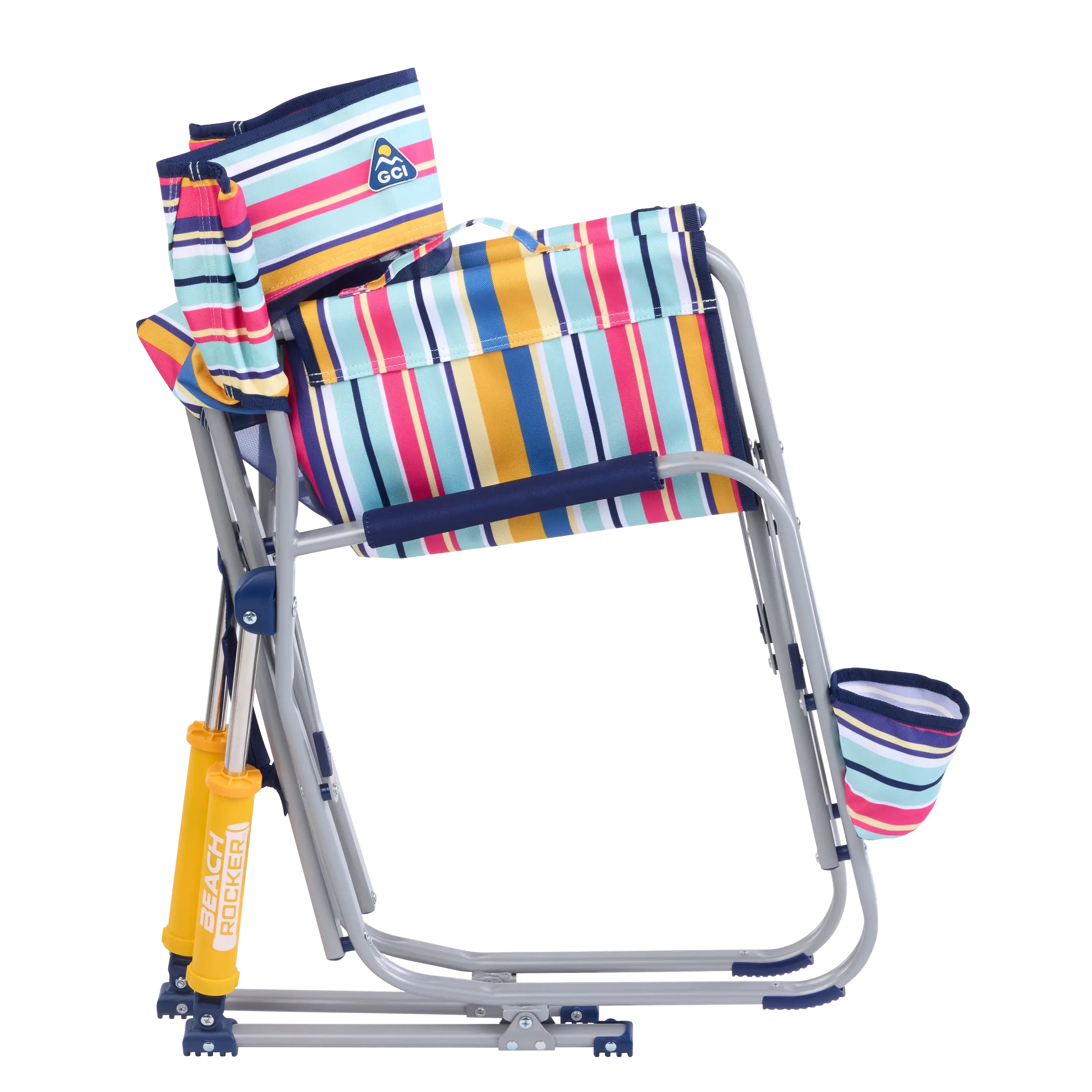 Premium Folding Beach Rocker Chair - Portable & Lightweight for Outdoor Relaxation at Beach, Pool, Camping, and Backyard