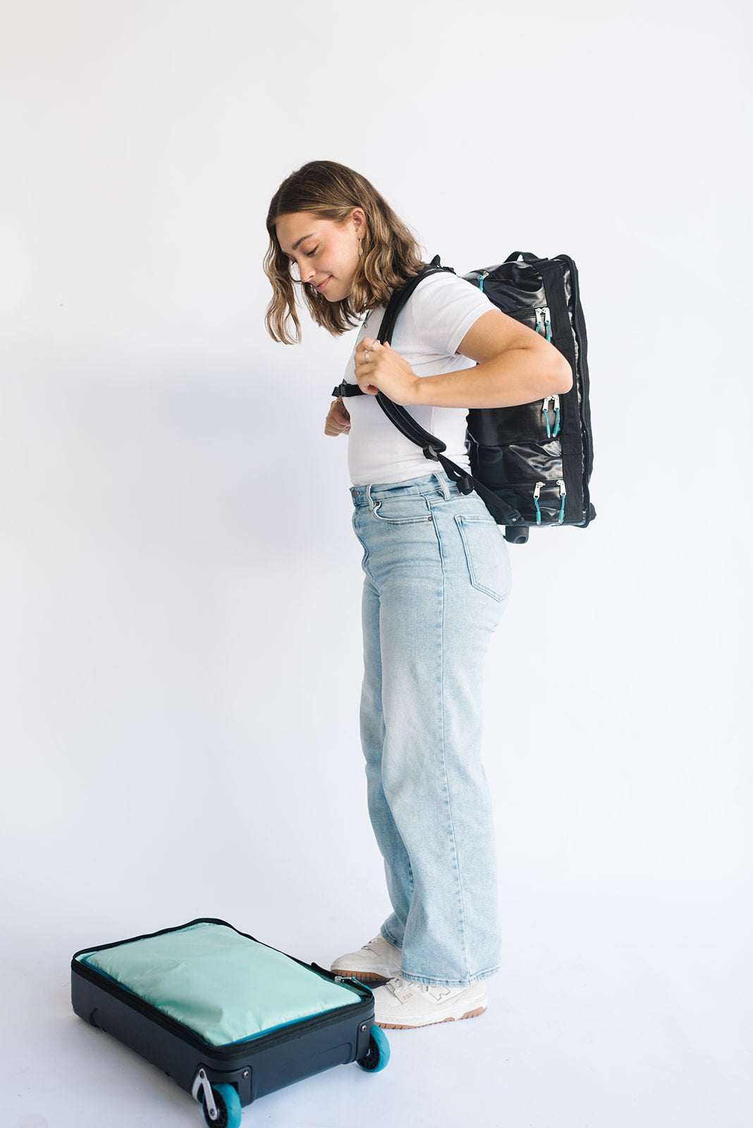 Sleek Vik Convertible Trolley Roller Bag - Expandable Carry-On Luggage with 360° Wheels for Travel, Business & Weekend Getaways | Perfect for Airplane, Train & Road Trips