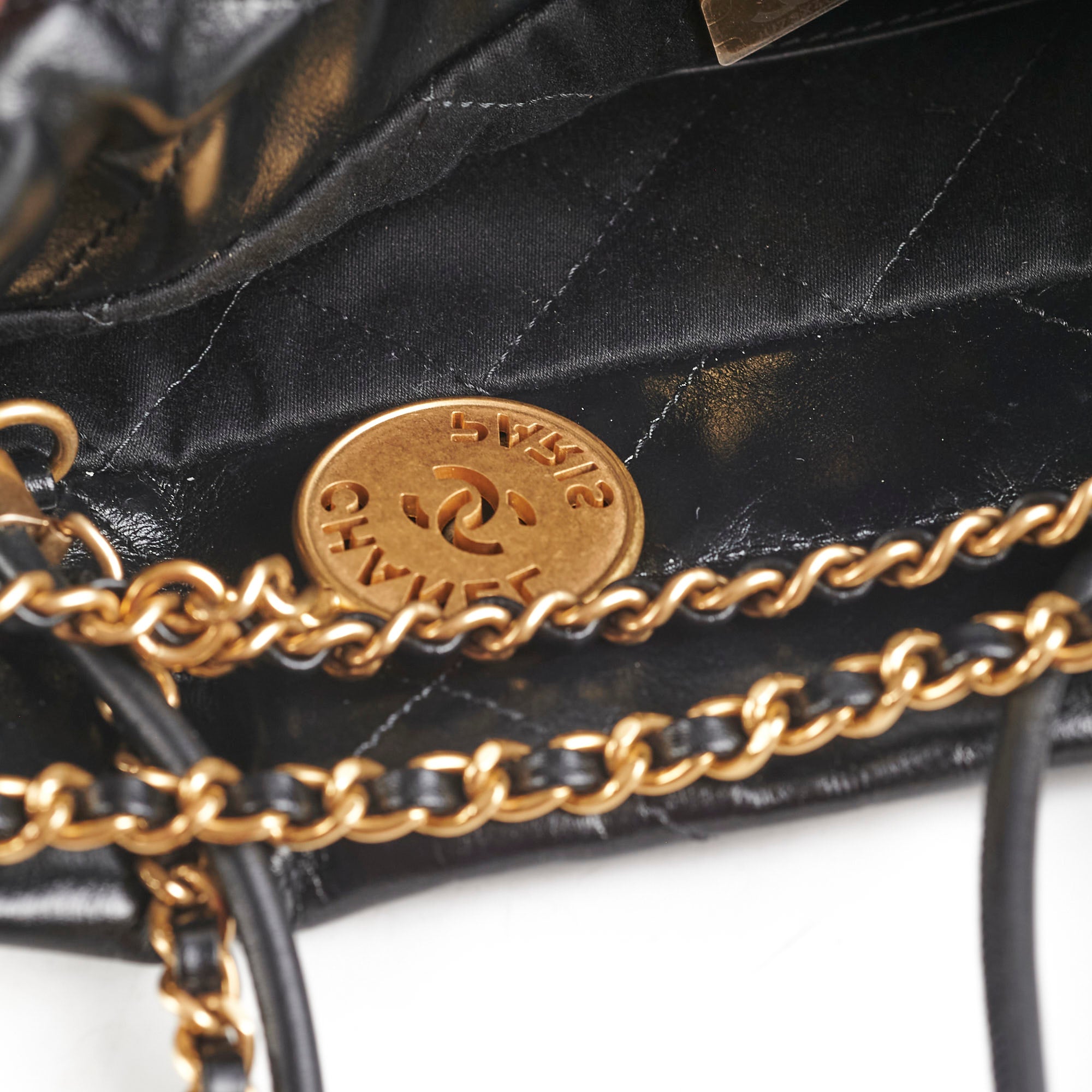 Chanel Mini 22 Handbag Black Leather Crossbody Bag for Women - Perfect for Date Night, Parties & Everyday Luxury