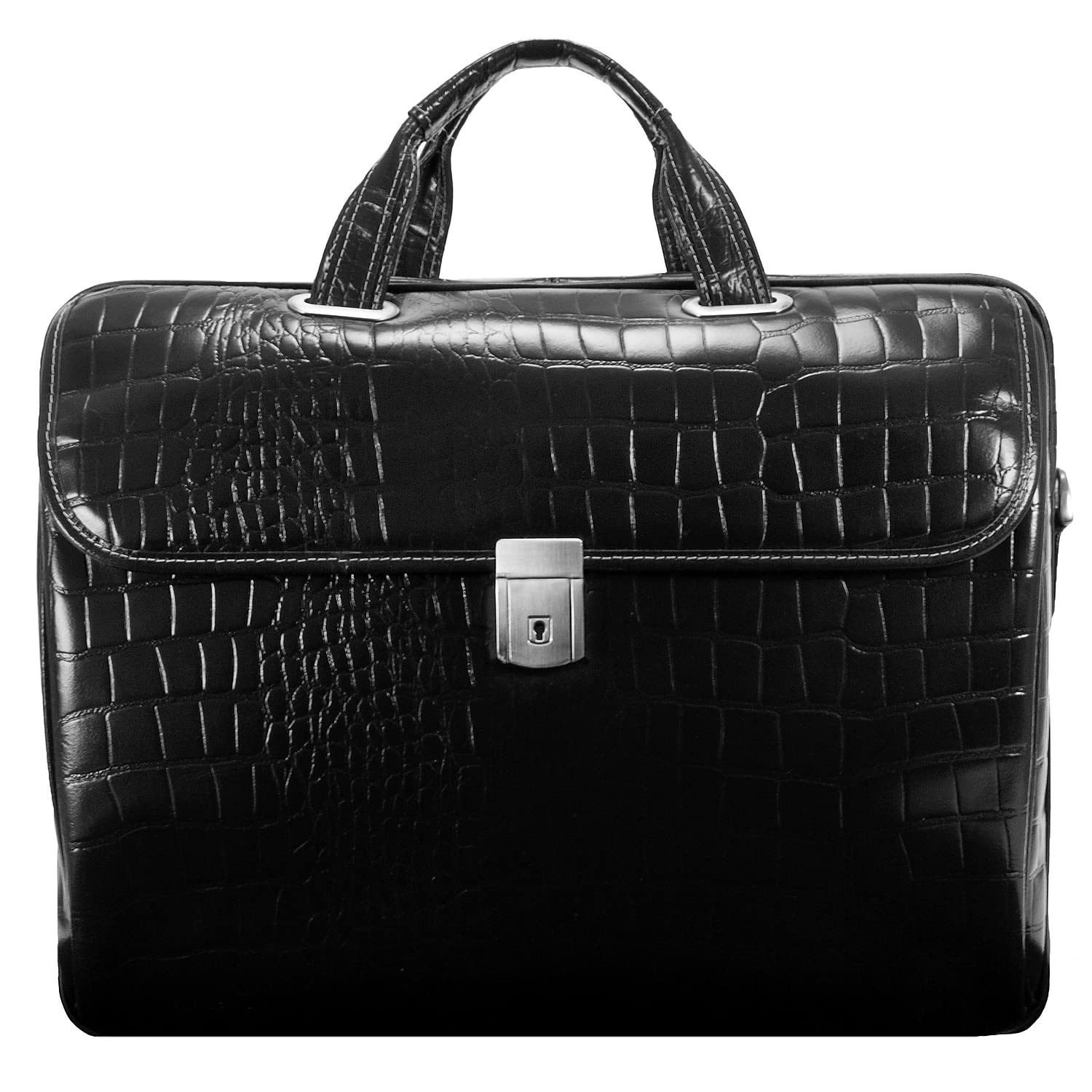 Servano 13.3 Inch Genuine Leather Tablet Briefcase for Business & Travel - Laptop Messenger Bag for MacBook, iPad, Surface Pro - Perfect for Office, Commuting and Business Trips