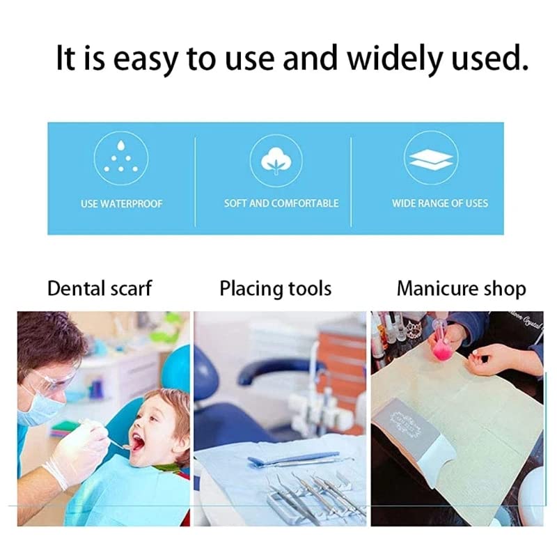 125 Pack Disposable Dental Bibs - 13