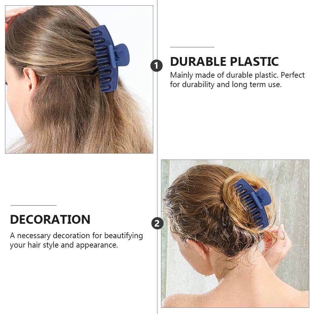Beaupretty 8Pcs Jumbo Hair Claw Clips - Non-Slip for Bath, Shower & Styling