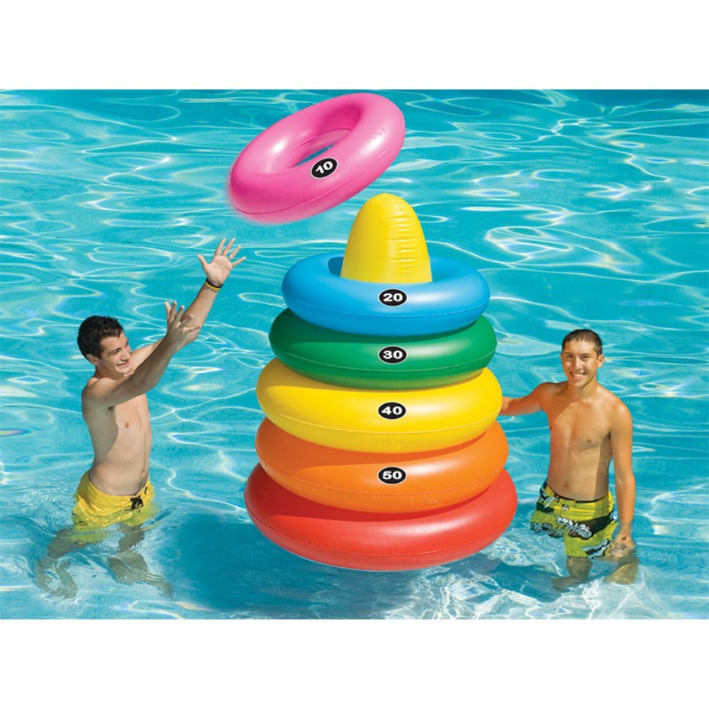 Swimline Giant Ring Toss Game for Swimming Pools - Fun Outdoor Water Activity for Kids & Adults - Perfect for Pool Parties, Beach Days & Backyard Summer Fun