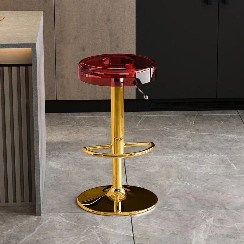 Premium Acrylic Kitchen Island Bar Stool - Modern High-End Counter Stool for Dining & Entertaining - Perfect for Home, Restaurant & Cafe Use
