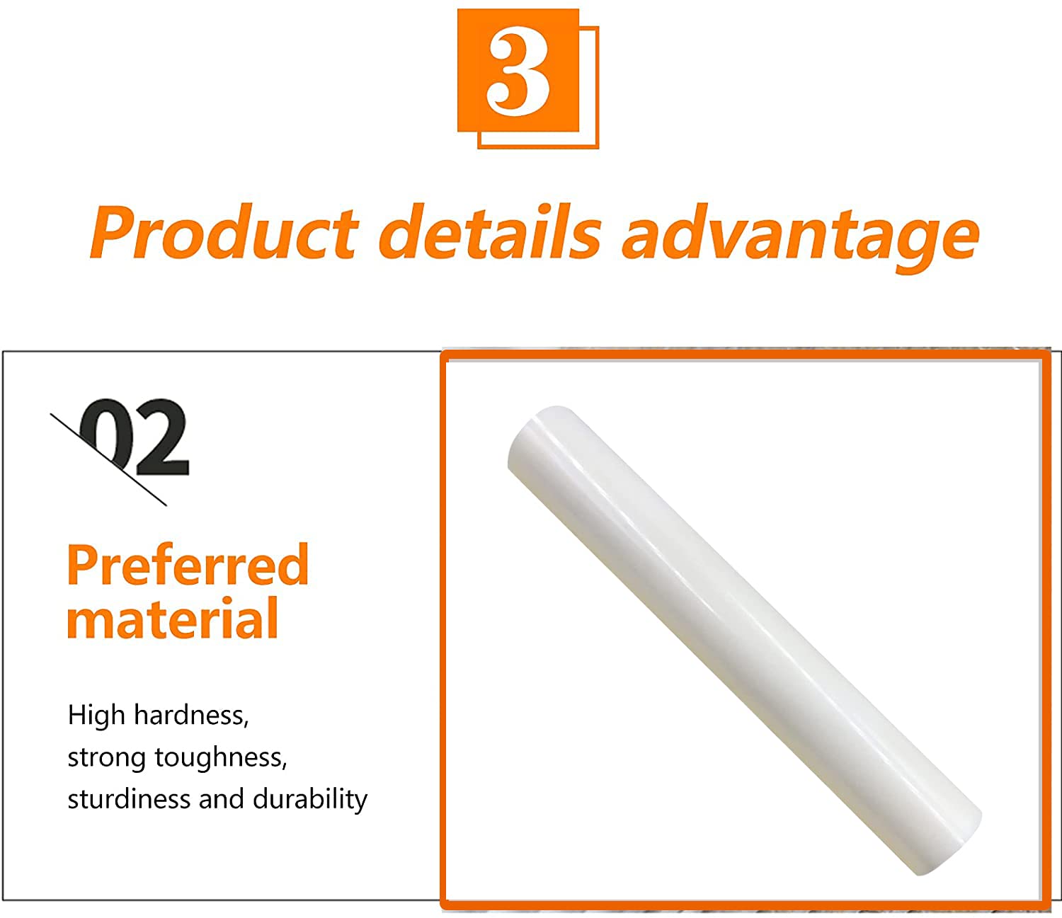 High-Quality Alumina Ceramic Rods - Corrosion Resistant & Smooth Surface, 7mm Diameter x 100mm Length (1pc) - Ideal for Industrial, Laboratory & DIY Projects