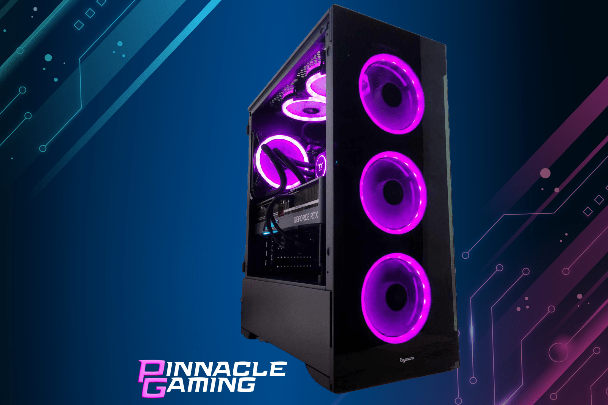 Custom Gaming PC Desktop - AMD Ryzen 5 Processor, RTX 5070 Graphics, 2TB M.2 SSD, 32GB DDR5 RAM, RGB Lighting - Perfect for 4K Gaming, Streaming & Content Creation