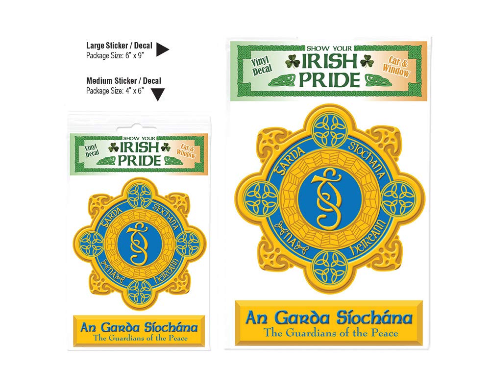 Authentic Irish Garda Police Decal - High-Quality Vinyl Window Sticker for Cars, Laptops & Home Decor - Show Your Irish Pride