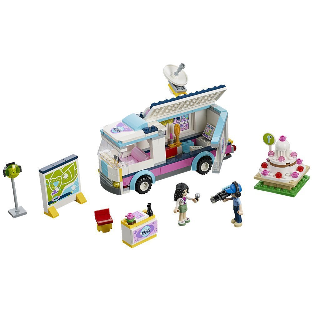 LEGO Friends Heartlake News Van Building Toy Set #41056 - Creative Play for Kids, Perfect for Birthday Gifts & Collectors