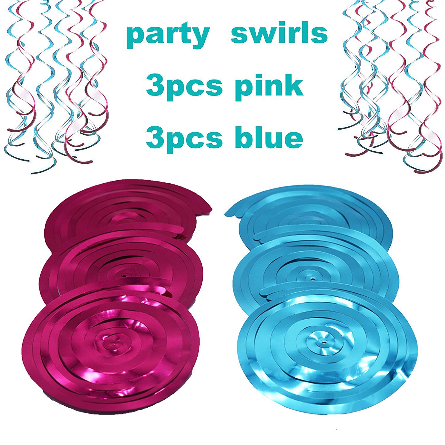 Mermaid Birthday Party Decorations Kit - Seashell Banner, Balloons, Paper Pompom Flowers & Hanging Swirls - Happy Birthday Banner for Girls & Women - Perfect for Underwater Themed Parties, Baby Showers & Princess Celebrations