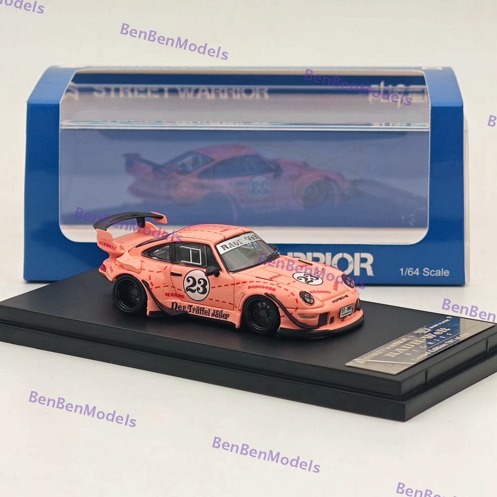 1:64 Scale SW 911 RWB 993 #23 Pink Racing Sports Diecast Model Car - Limited Edition Collectible for Display, Racing Enthusiasts & Car Lovers