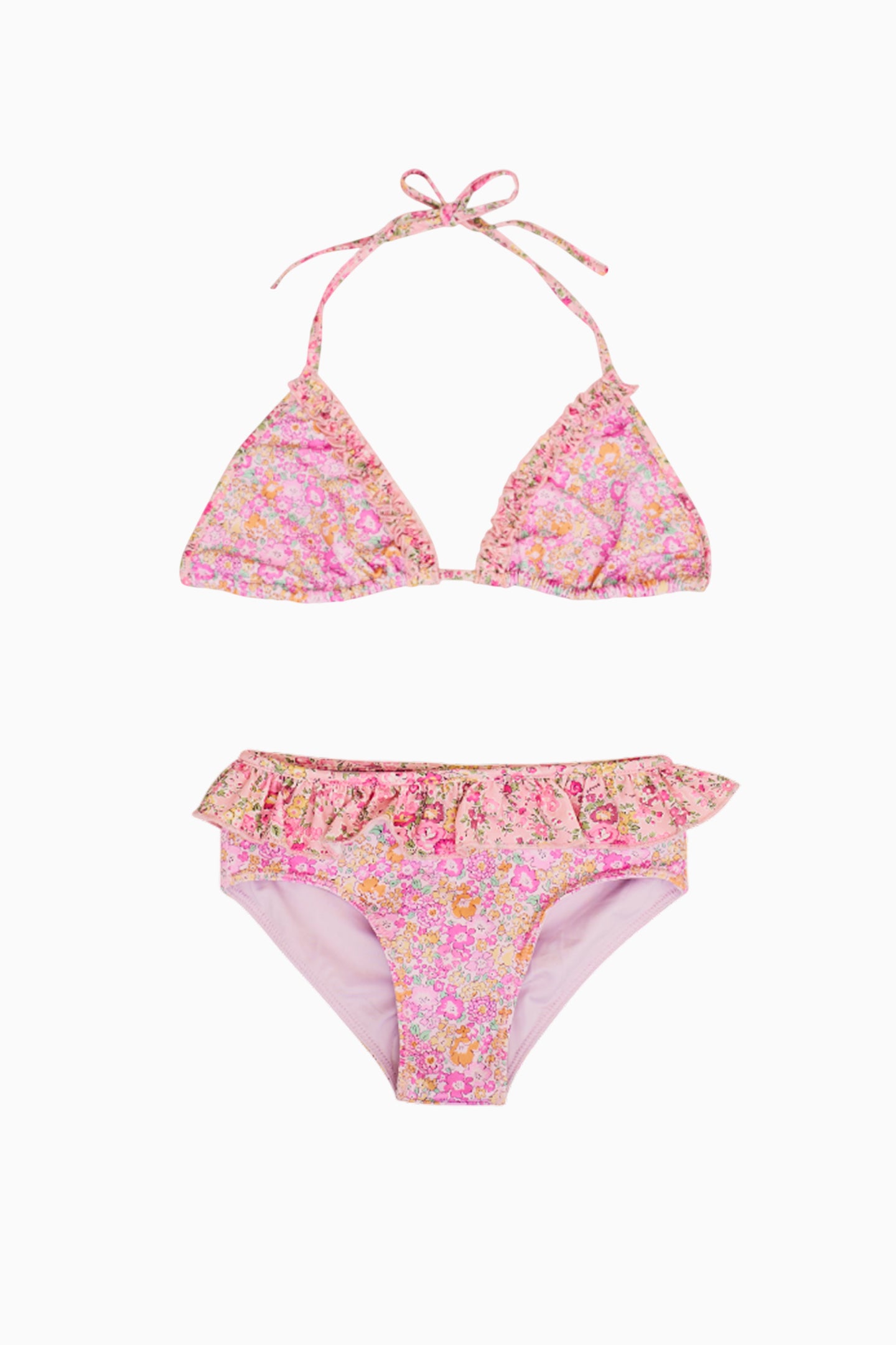 Girls Mini Harbor Liberty Fabric Ruffle Bikini Set - Cute Swimwear for Toddlers & Kids - Perfect for Beach, Pool & Summer Vacations