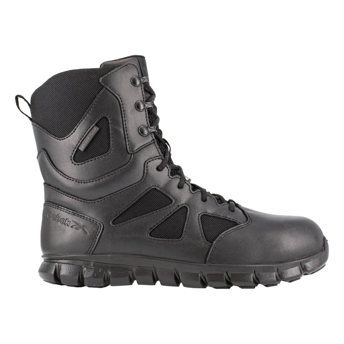 Reebok Sublite Cushion Tactical Composite Toe Safety Boots for Men - Black IB8800 | Lightweight Work Boots with Shock Absorption | Perfect for Construction, Warehouse & Industrial Work