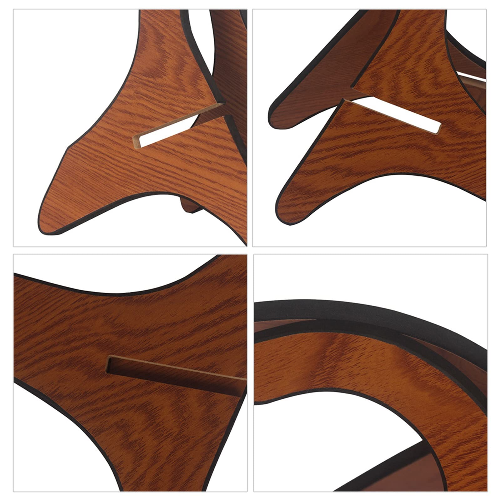 **Portable Detachable Wooden Ukulele Stand - Basswood Guitar Holder for String Instruments | Perfect for Home, Studio & Travel Use**