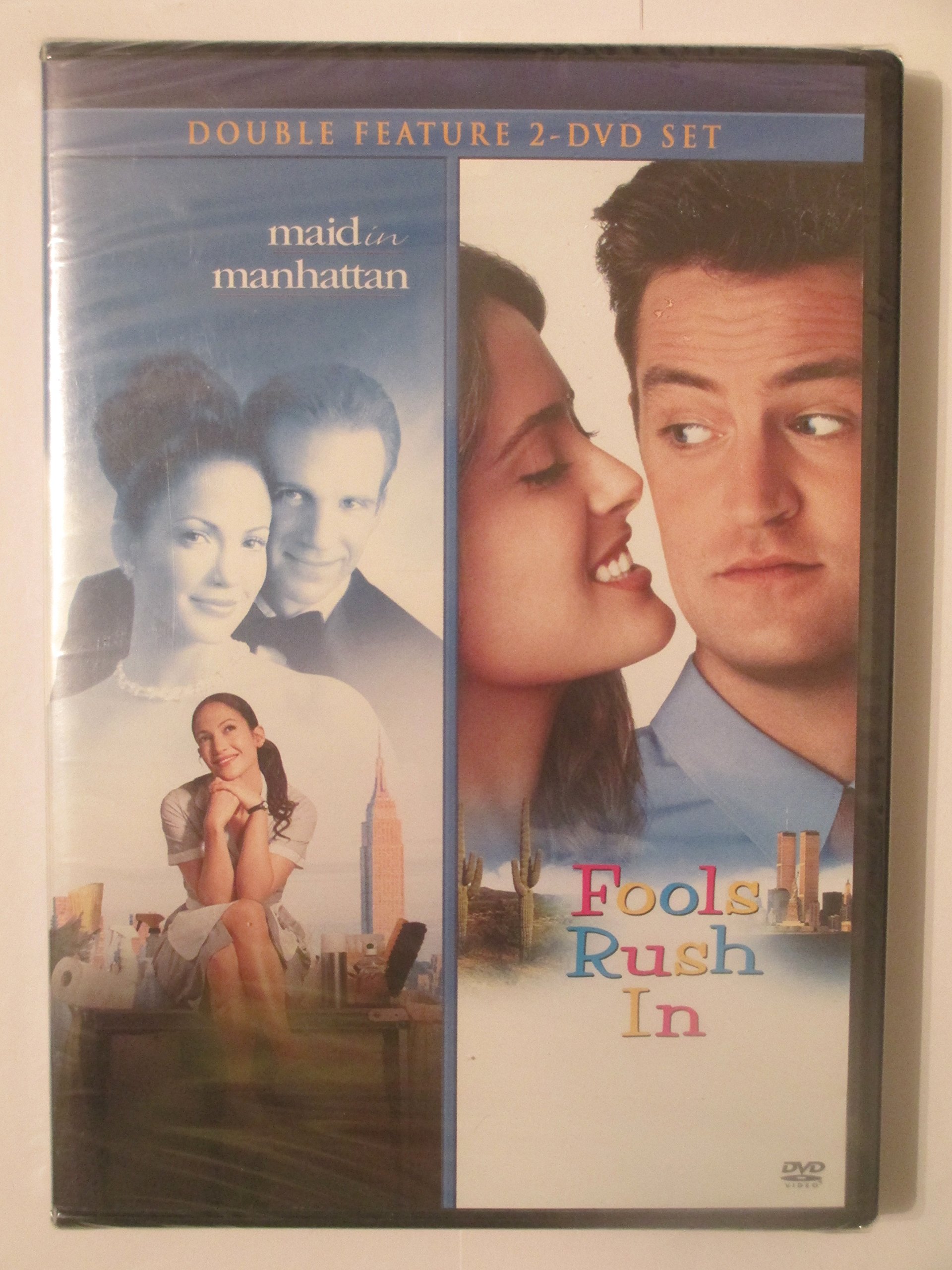 Romantic Comedy DVD Set - Maid in Manhattan & Fools Rush In - Perfect for Date Night and Girls' Movie Night