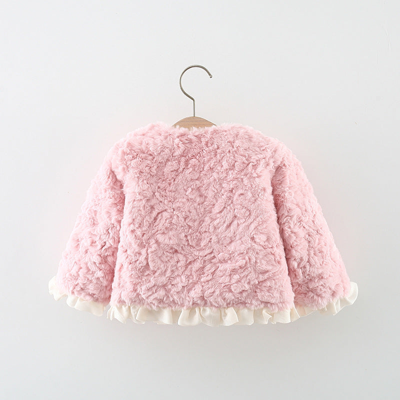 Adorable Baby Girl Winter Jacket - Warm Fleece-Lined Coat for Toddlers 12-24 Months | Perfect for Snow Play, Outdoor Adventures & Holiday Photos
