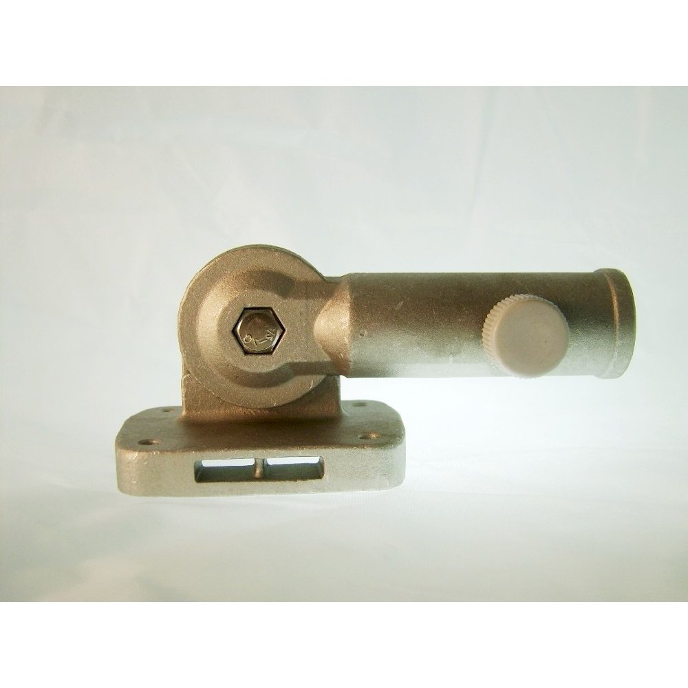 Adjustable Aluminum Flagpole Holder with Set Screw - Secure Mount for Outdoor Flags, Perfect for Garden, Patio, and Front Yard Decor