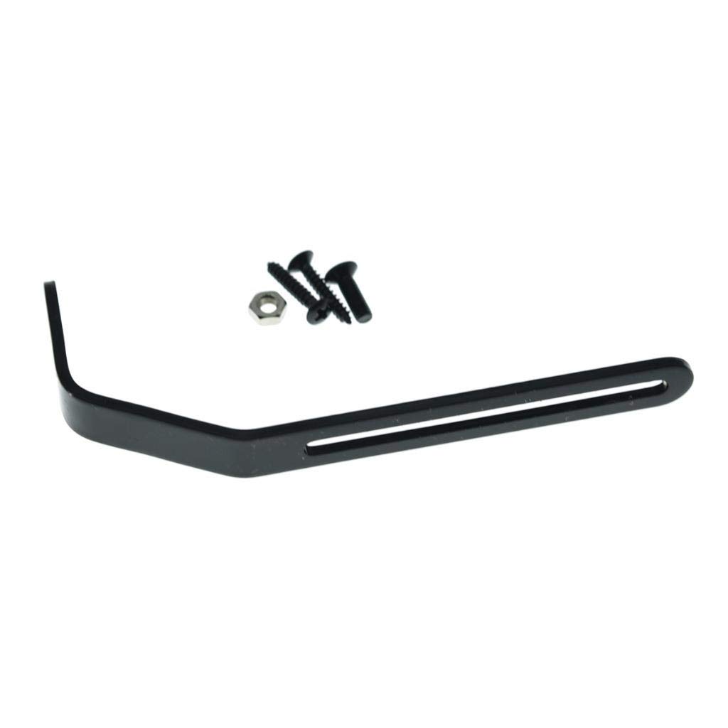 Dopro Black Guitar Pickguard Bracket with Screws - Scratchplate Mounting Kit for Thick Archtop Jazz Guitars - Perfect for Replacement & DIY Guitar Repair Projects